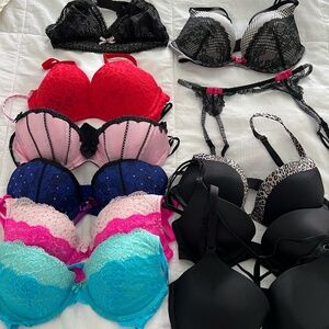 Victoria's Secret Bra Lot Garter Set